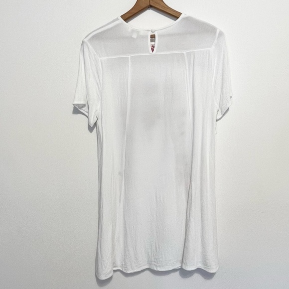 Umgee Boho Hippie Crochet Knit Floral Embroidered Dress Womens Size Medium - Picture 8 of 12